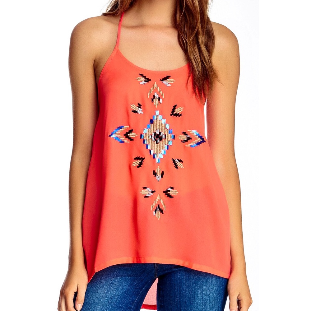 Cecico Coral Aztec Detail Tank M